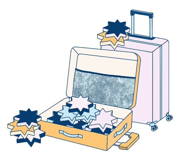 Receive points and rewards